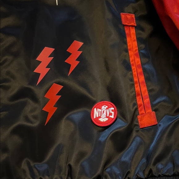 NTVS Bomber jacket Black and Red Jacket XL - Picture 7 of 10